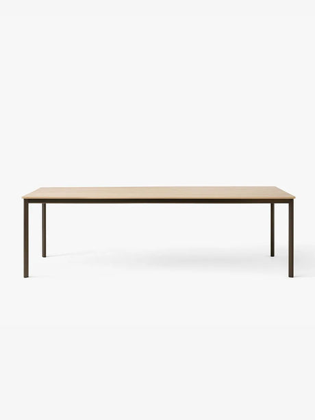 Drip Bord fra &Tradition - L: 141-170 x W: 80 x H: 74 cm / Bronzed Aluminium / Oak Wood Veneer - Jacobsen Plus