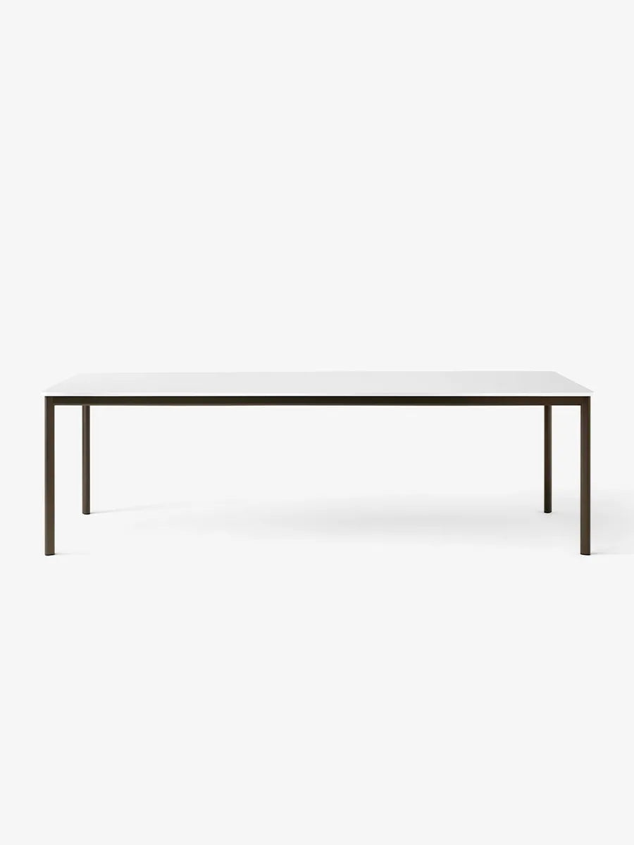 Drip Bord fra &Tradition - L: 141-170 x W: 80 x H: 74 cm / Bronzed Aluminium / Off White Fenix Nano Laminate - Jacobsen Plus