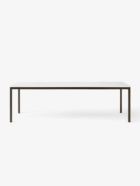 Drip Bord fra &Tradition - L: 141-170 x W: 80 x H: 74 cm / Bronzed Aluminium / Off White Fenix Nano Laminate - Jacobsen Plus