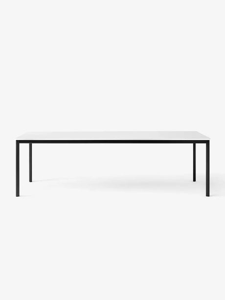 Drip Bord fra &Tradition - L: 141-170 x W: 80 x H: 74 cm / Black Aluminium / Off White Fenix Nano Laminate - Jacobsen Plus