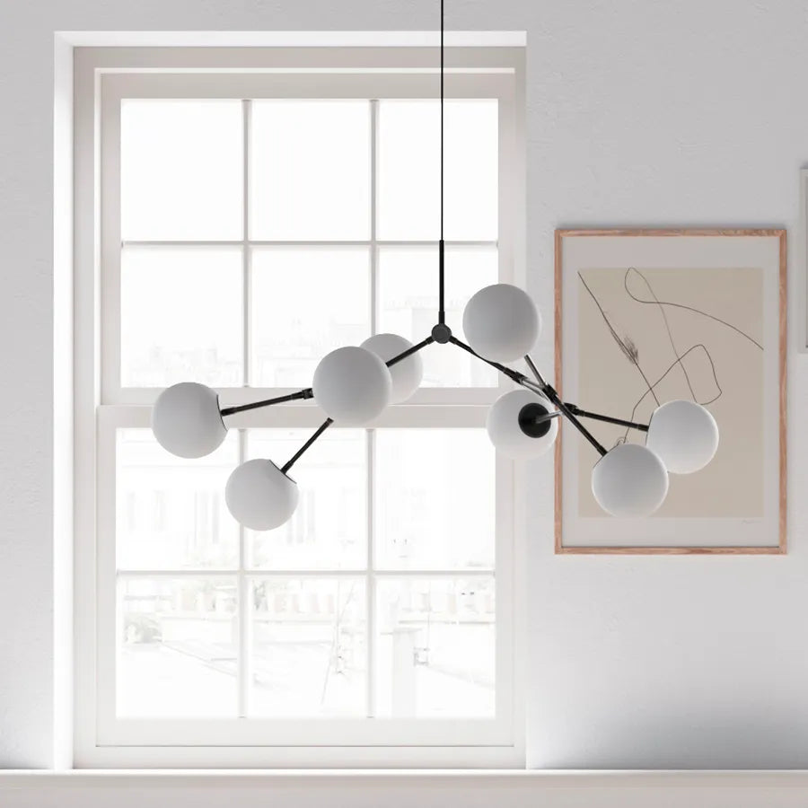 Drop Bulp Chandelier, mini grey fra 101 Copenhagen