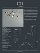 Drop Chandelier, mini brass fra 101 Copenhagen - 6 - Jacobsen Plus