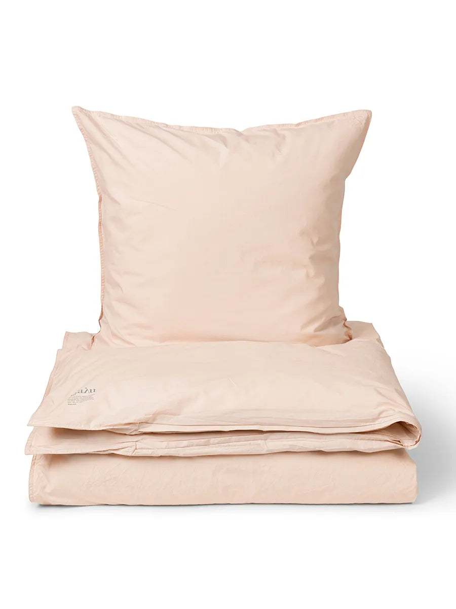 Duvet Cover Single XL 140x220, sengesæt fra Aiayu - Shell / Inkl. 60x63 cm - Jacobsen Plus