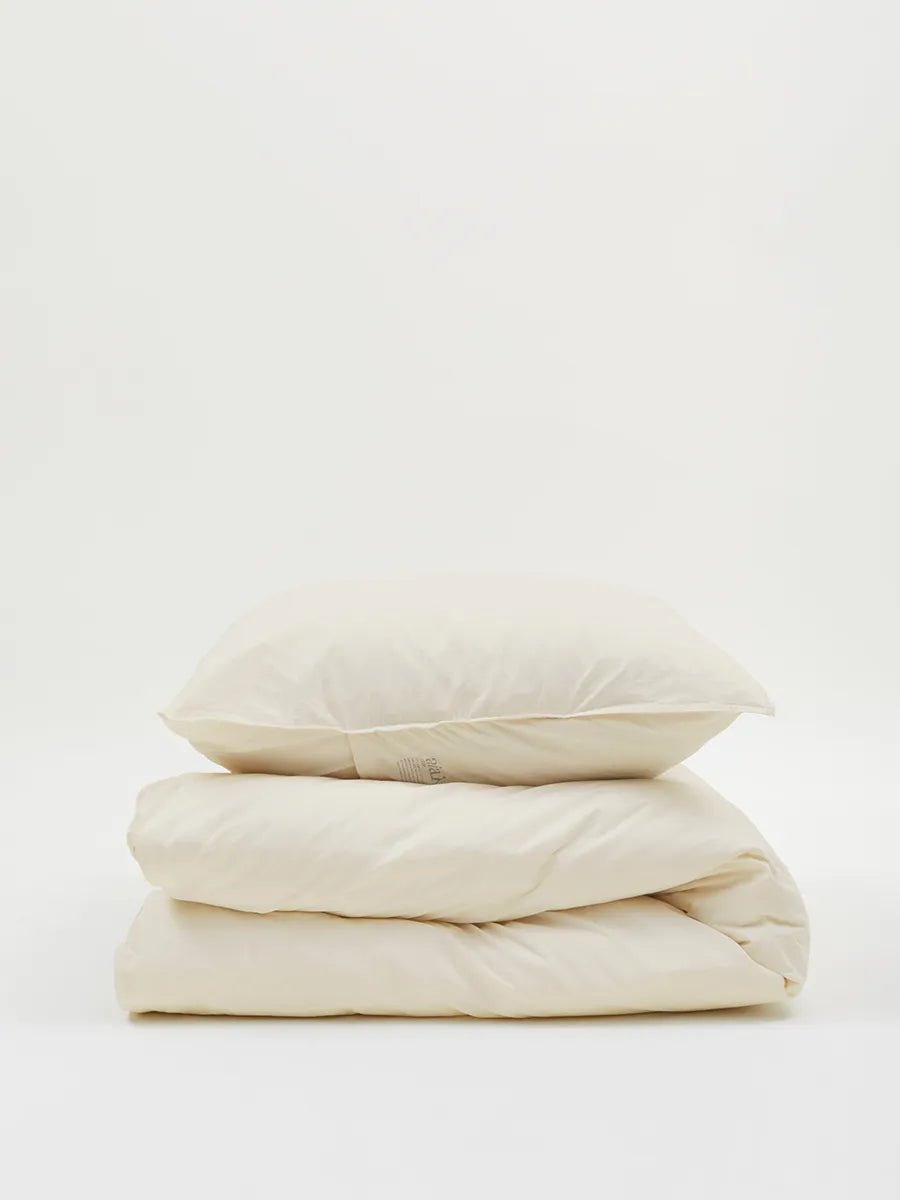 Duvet Cover Single 140x200, sengesæt fra Aiayu - Pure Ecru / Inkl. 60x63 cm - Jacobsen Plus