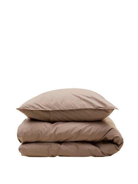 Duvet set & Pillow cases, 200x220 cm fra Aiayu - Cocoa - Jacobsen Plus