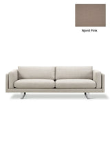 EJ280 Sofa fra Fredericia Furniture - Njord - Pink / Model 8072 - 280 cm - Jacobsen Plus