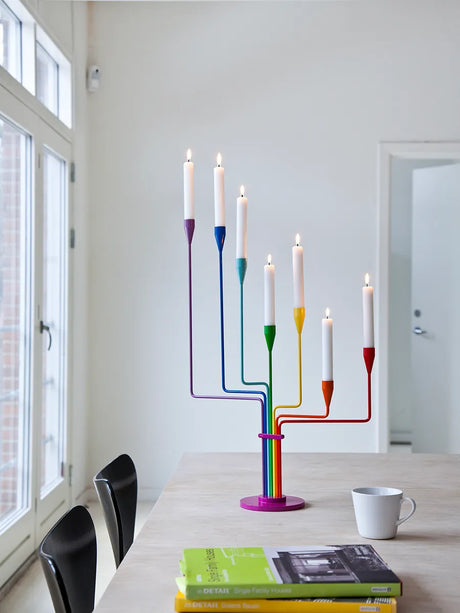 Karlsvognen Table Lysestage, regnbue fra Piet Hein - 2 - Jacobsen Plus
