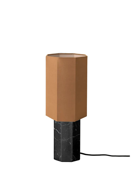 The Eight Over Eight Lamp Small, grey marble fra Louise Roe - Brass - Jacobsen Plus