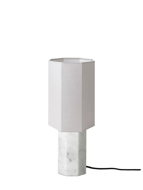 The Eight Over Eight Lamp Small, white marble fra Louise Roe - Light Grey - Jacobsen Plus