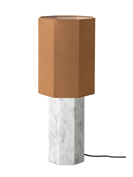 The Eight Over Eight Lamp Large, white marble fra Louise Roe - Brass - Jacobsen Plus
