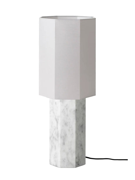 The Eight Over Eight Lamp Large, white marble fra Louise Roe - Brass - Jacobsen Plus