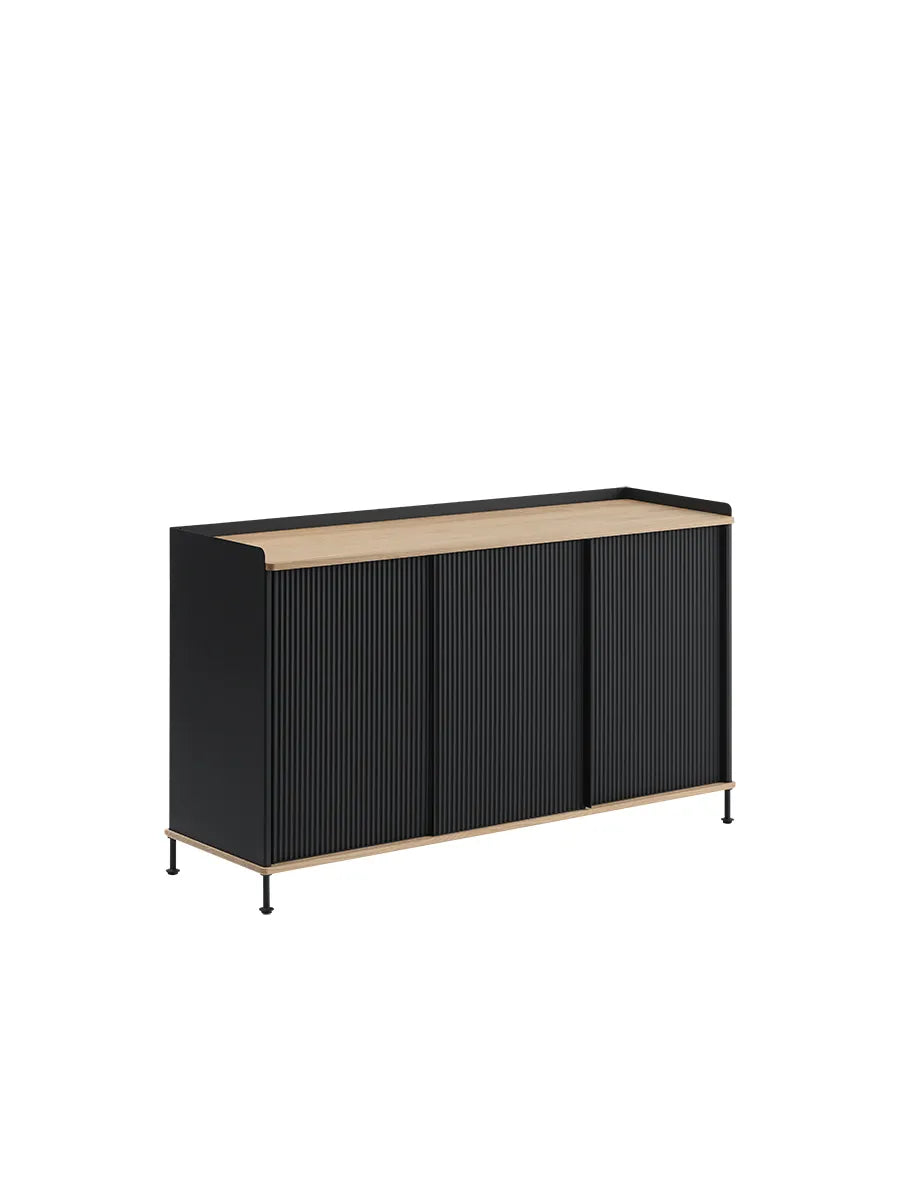 Enfold Sideboard, 148 x 45 cm fra Muuto - Black - Jacobsen Plus
