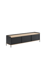Enfold Sideboard, 186 x 45 cm fra Muuto - Black - Jacobsen Plus