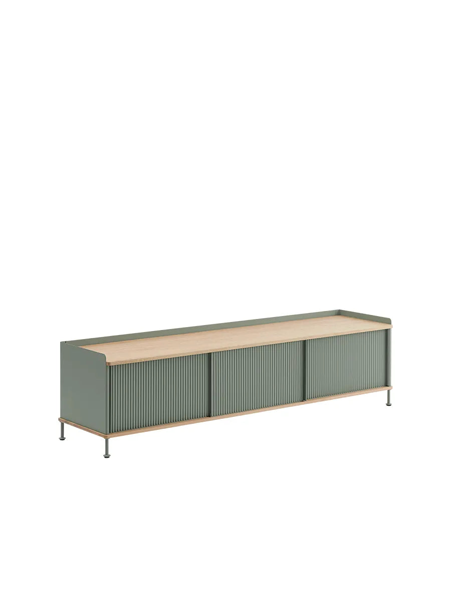 Enfold Sideboard, 186 x 45 cm fra Muuto - Dusty Green - Jacobsen Plus