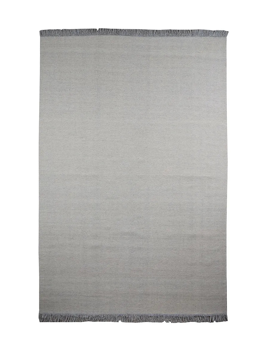 Escape Kelim Tæppe fra Massimo - 170 × 240 cm / Chalk with fringes - Jacobsen Plus