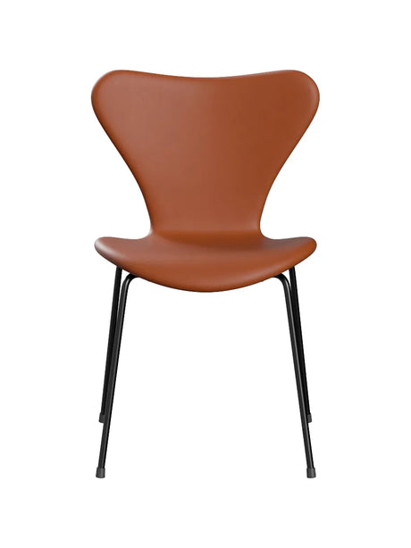 3107 stol, fuldpolstret Essential læder valnød/sort stel af Arne Jacobsen - 1 - Jacobsen Plus