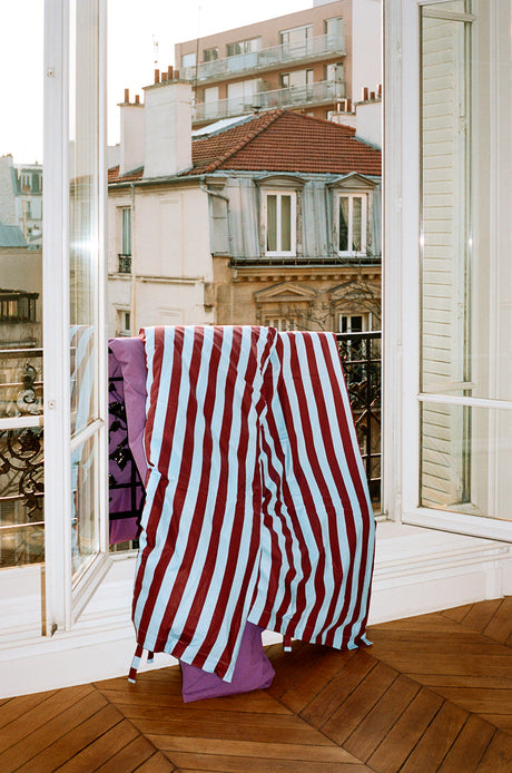 Été dynebetræk, Bordeaux and sky blue fra HAY - 140x200 cm - Jacobsen Plus