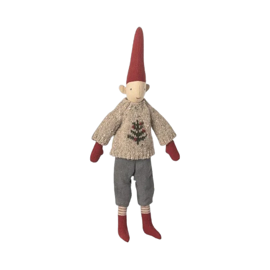 Pixy size 2 ­ dreng - strik sweater med kvist