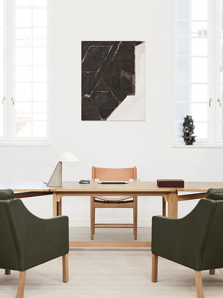 BM 71 Biblioteksbord af Børge Mogensen - Eg lak - Jacobsen Plus