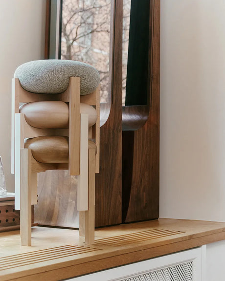 Pioneer Stool, lacquered oak/max 95 fra Fredericia Furniture - 3 - Jacobsen Plus
