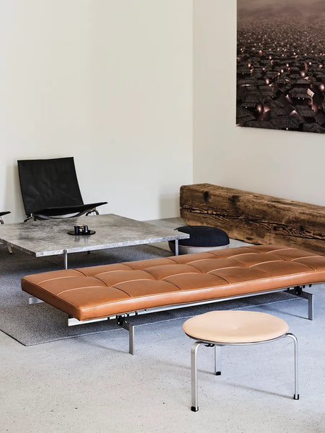 PK80 Daybed af Poul Kjærholm - Canvas / Natural canvas - Jacobsen Plus