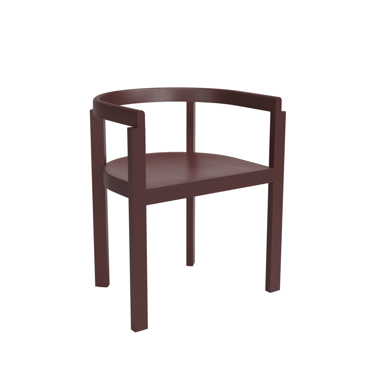 After Chair, ash fra Fritz Hansen - Burgundy - Jacobsen Plus