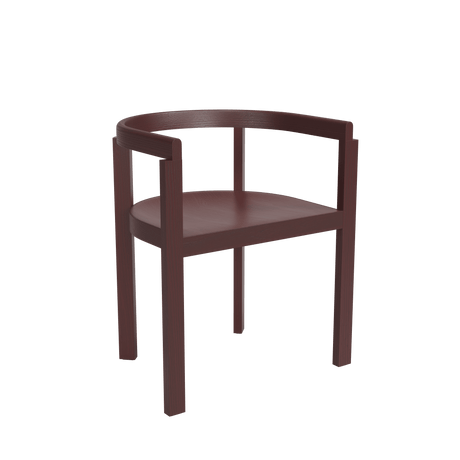 After Chair, ash fra Fritz Hansen - Burgundy - Jacobsen Plus