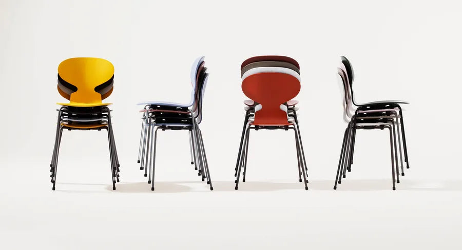 3101 Myren Stol i farvet ask af Arne Jacobsen - 6 - Jacobsen Plus