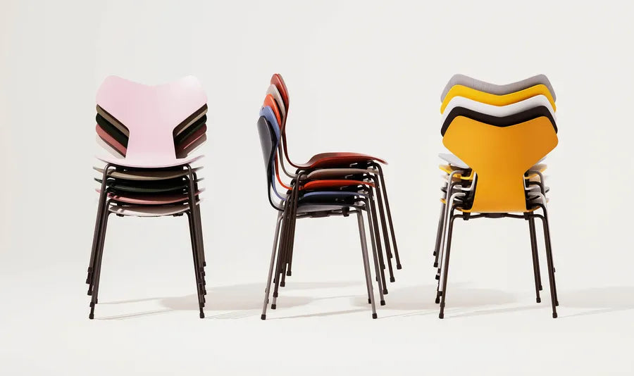 3130 Grand Prix stol i farvet ask af Arne Jacobsen - 6 - Jacobsen Plus