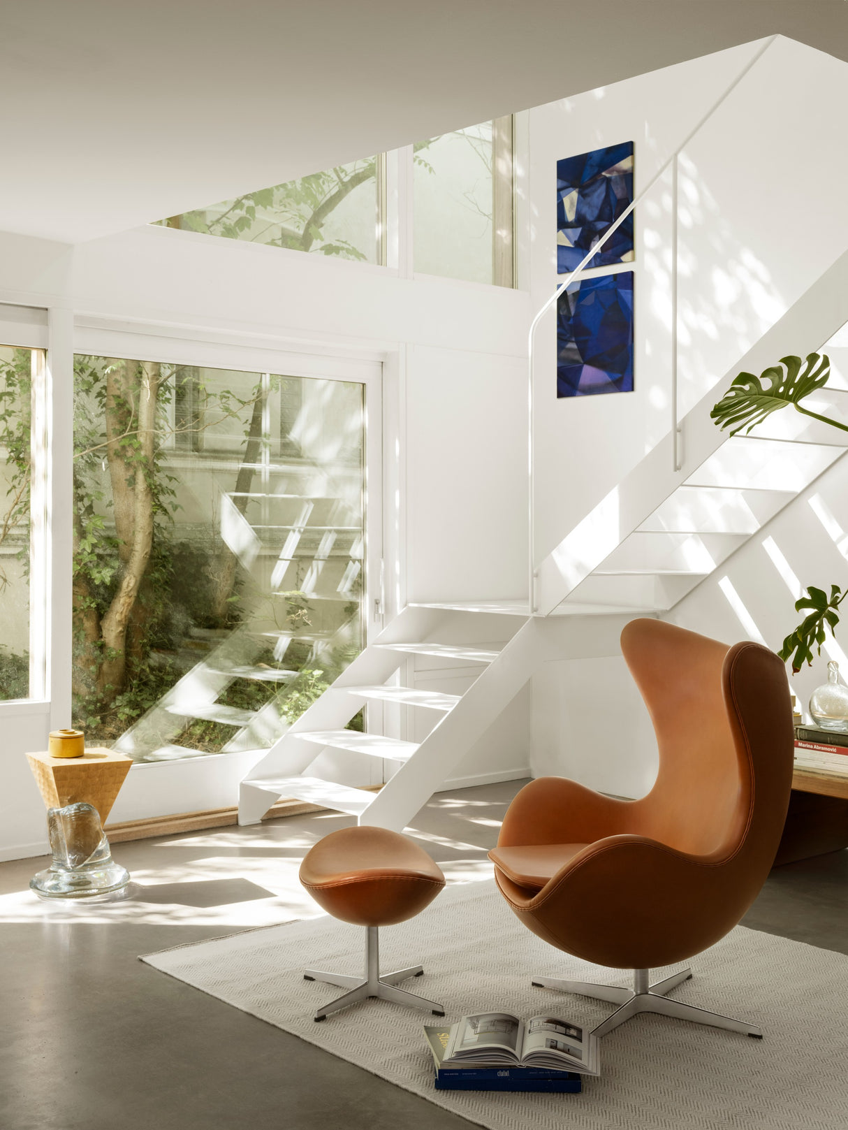 3316 Ægget af Arne Jacobsen læder - 1 - Jacobsen Plus