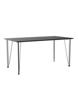 FH3605™ Skrivebord af Arne Jacobsen - Sort ask - krom stel - Jacobsen Plus