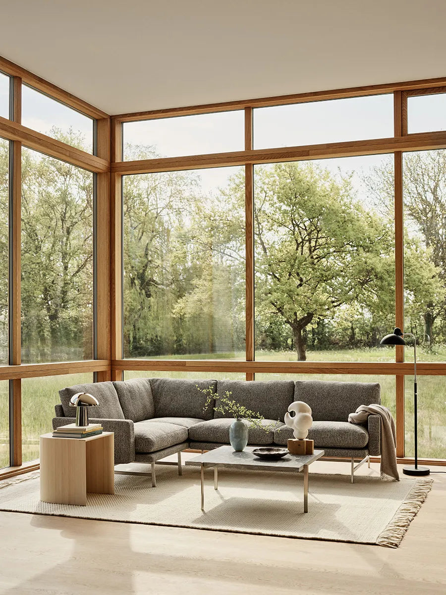 Night Owl Steel Bordlampe, polished steel fra Fritz Hansen