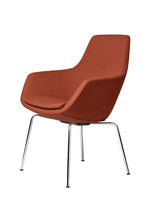 Lille Giraf Stol af Arne Jacobsen - Orange, Capture / Forkromet stål - Jacobsen Plus