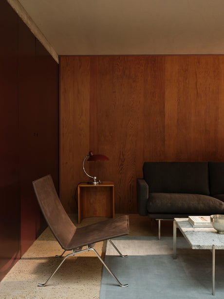 PK22 Loungestol, Haze læder af Poul Kjærholm - Anthracite - Jacobsen Plus