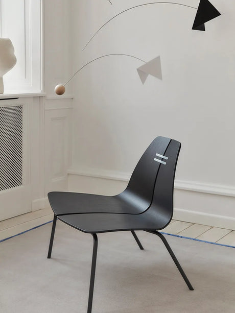 PK23 Lounge Chair, black/steel af Poul Kjærholm