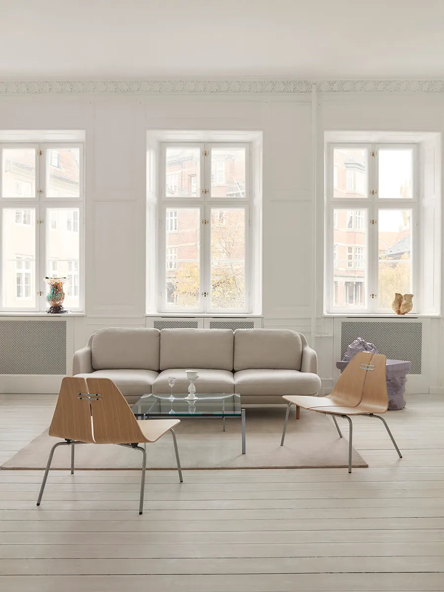 PK23 Lounge Chair, oak/steel af Poul Kjærholm