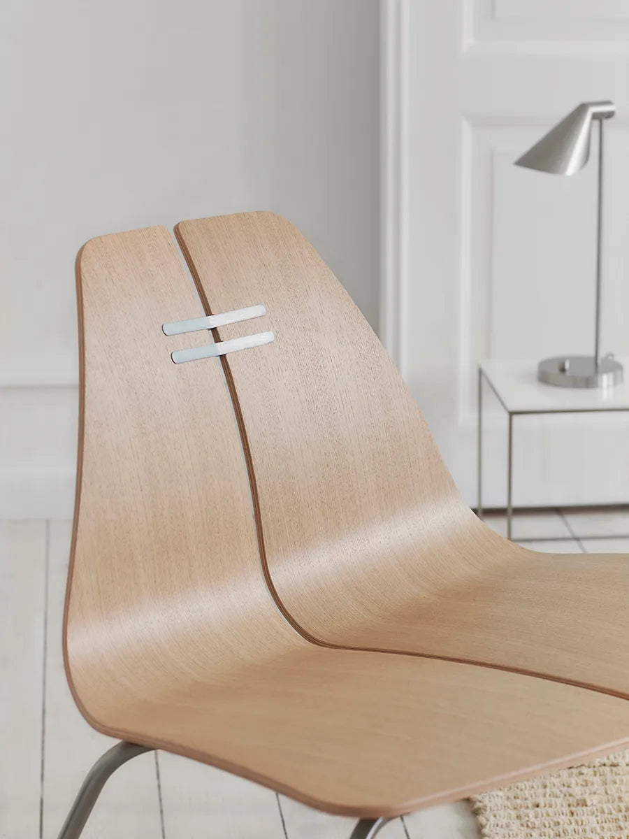 PK23 Lounge Chair, oak/steel af Poul Kjærholm