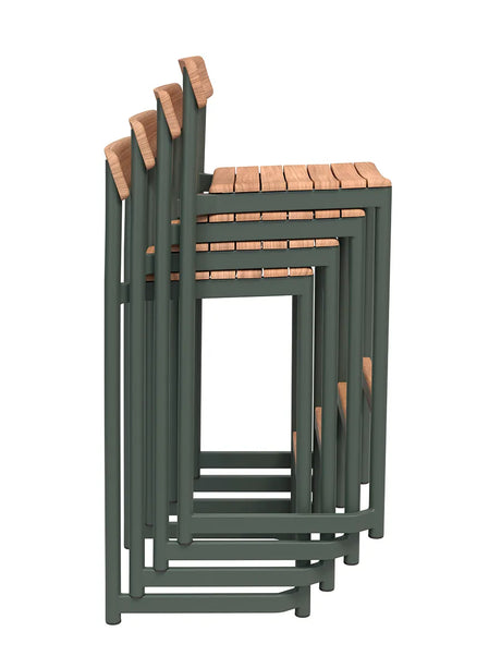 Skagerak Pelagus Barstol, H 77 cm fra Fritz Hansen - Light Ivory - Jacobsen Plus