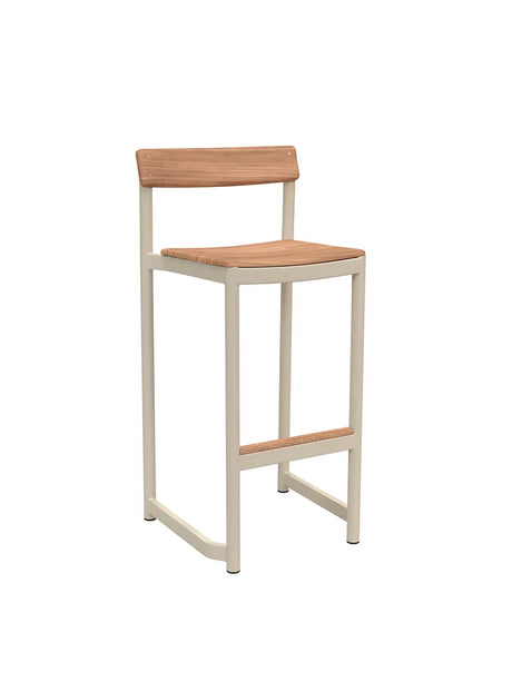 Skagerak Pelagus Barstol, H 77 cm fra Fritz Hansen - Light Ivory - Jacobsen Plus