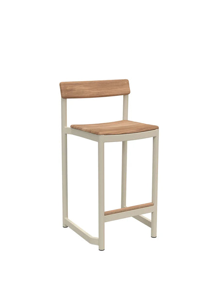 Skagerak Pelagus Barstol, H 67 cm fra Fritz Hansen - Light Ivory - Jacobsen Plus