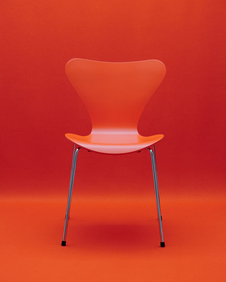 3107 Serie 7 stol - Verner Panton 100 fra Fritz Hansen - Orange - Jacobsen Plus