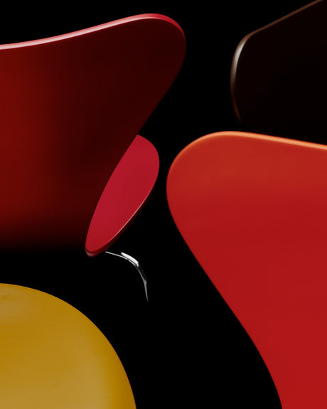 3107 Serie 7 stol - Verner Panton 100 fra Fritz Hansen - Orange - Jacobsen Plus
