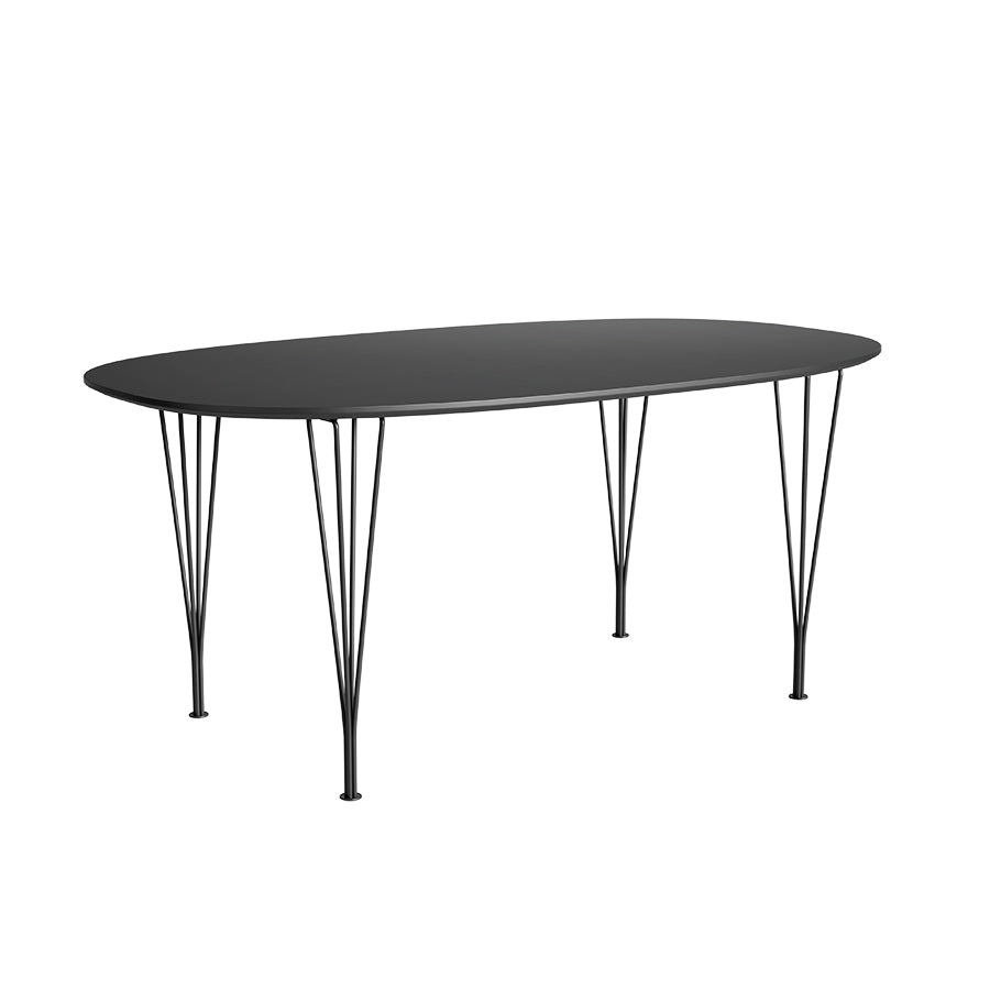  - Sort laminat m. sort ABS-kant - Sort stel - Jacobsen Plus