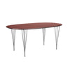 Rusty Red laminat m. alukant - Krom stel