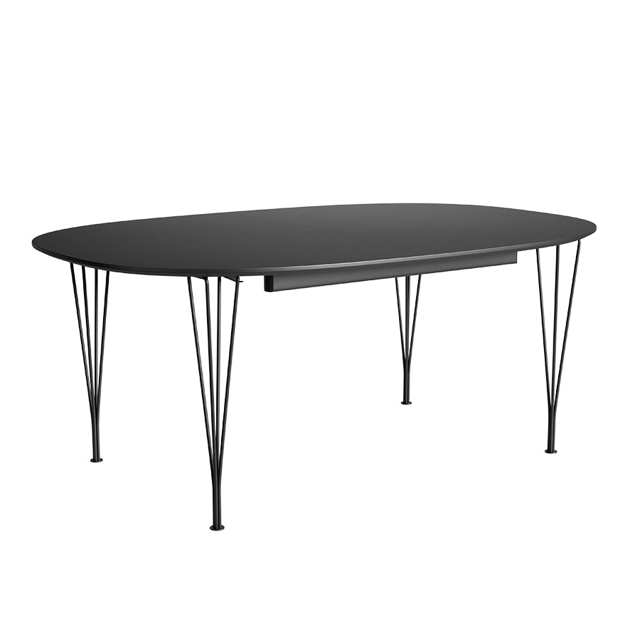  - Sort laminat m. sort ABS-kant - Sort stel - Jacobsen Plus