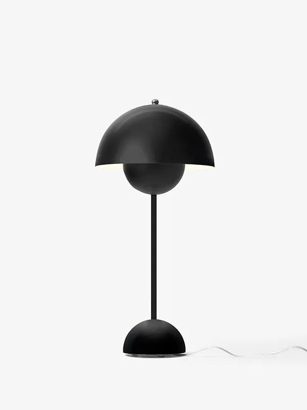 Flowerpot VP3 bordlampe af Verner Panton - Matt black - Jacobsen Plus