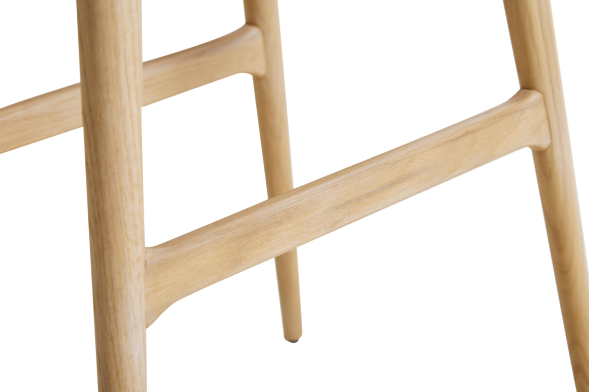 Freja barstol fra Stellar Works, eg lak, papir flet - 2 - Jacobsen Plus