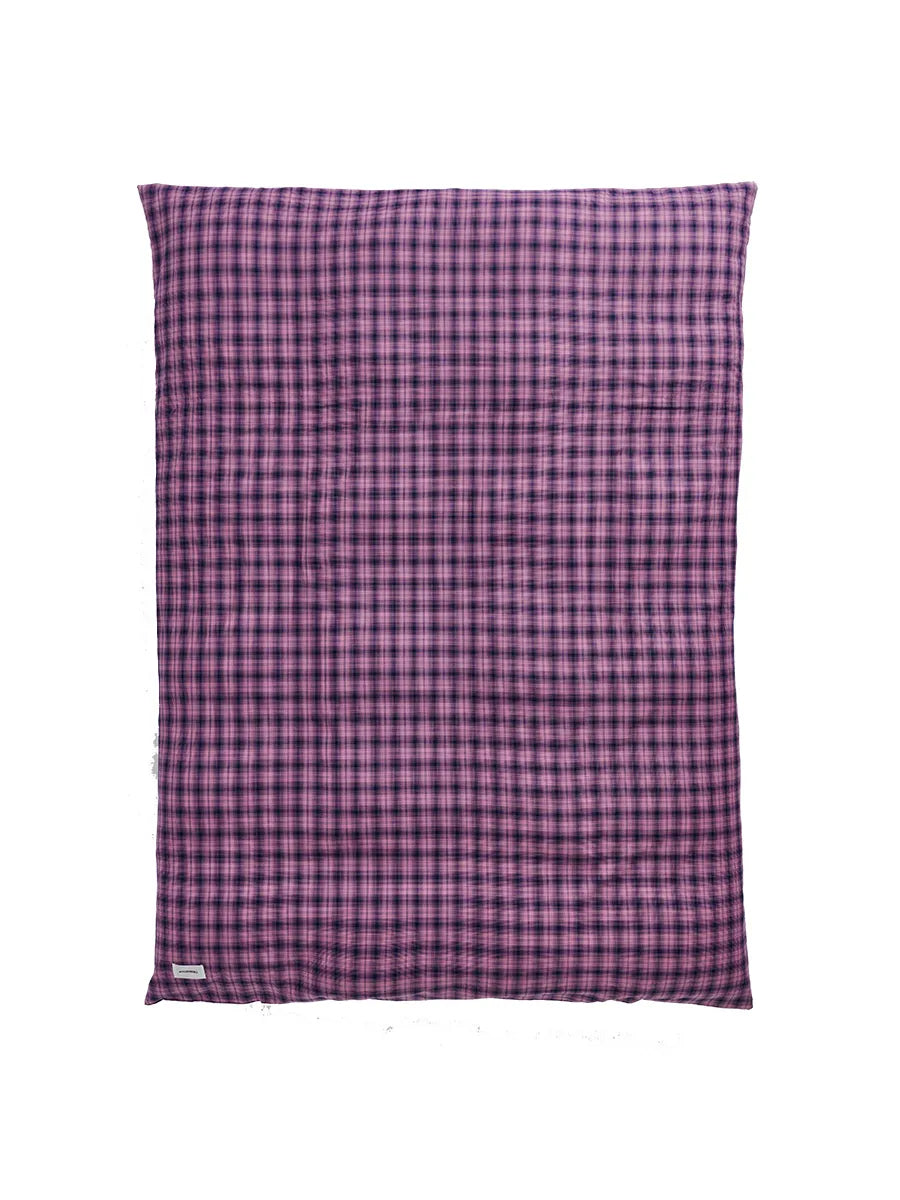 Rodeo Duvet Cover, neon pink check fra Magniberg