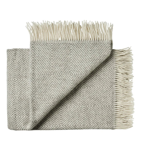 Fanø Plaid, light nordic grey fra Silkeborg Uldspinderi - 1 - Jacobsen Plus