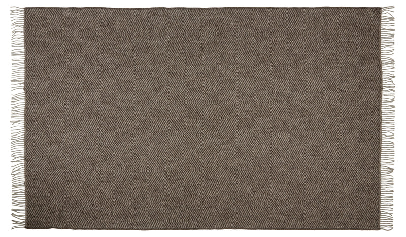 Fanø Plaid, ash brown fra Silkeborg Uldspinderi - 2 - Jacobsen Plus